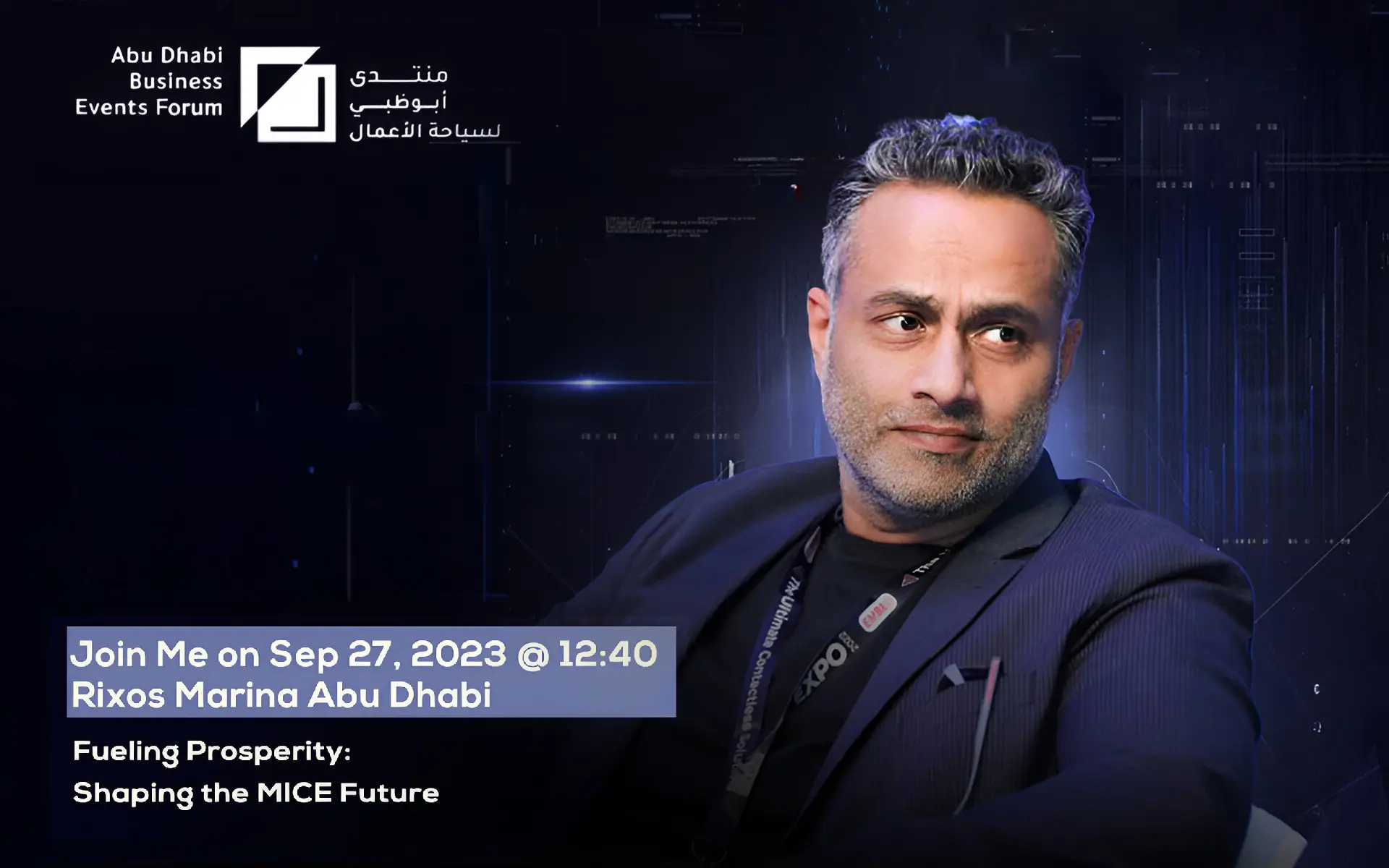 Abudhabi business event form with sujoy cherian